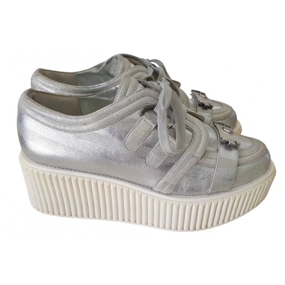 CHANEL Lamé Boy Creepers - Picture 1 of 8